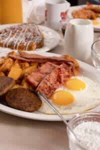 Hungry Jack's Crosby's Signature Breakfast with our famous Crunch French Toast.