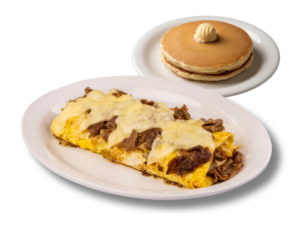 Philly Cheesesteak Omelette