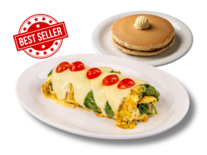 Spinach & Mushroom Omelette